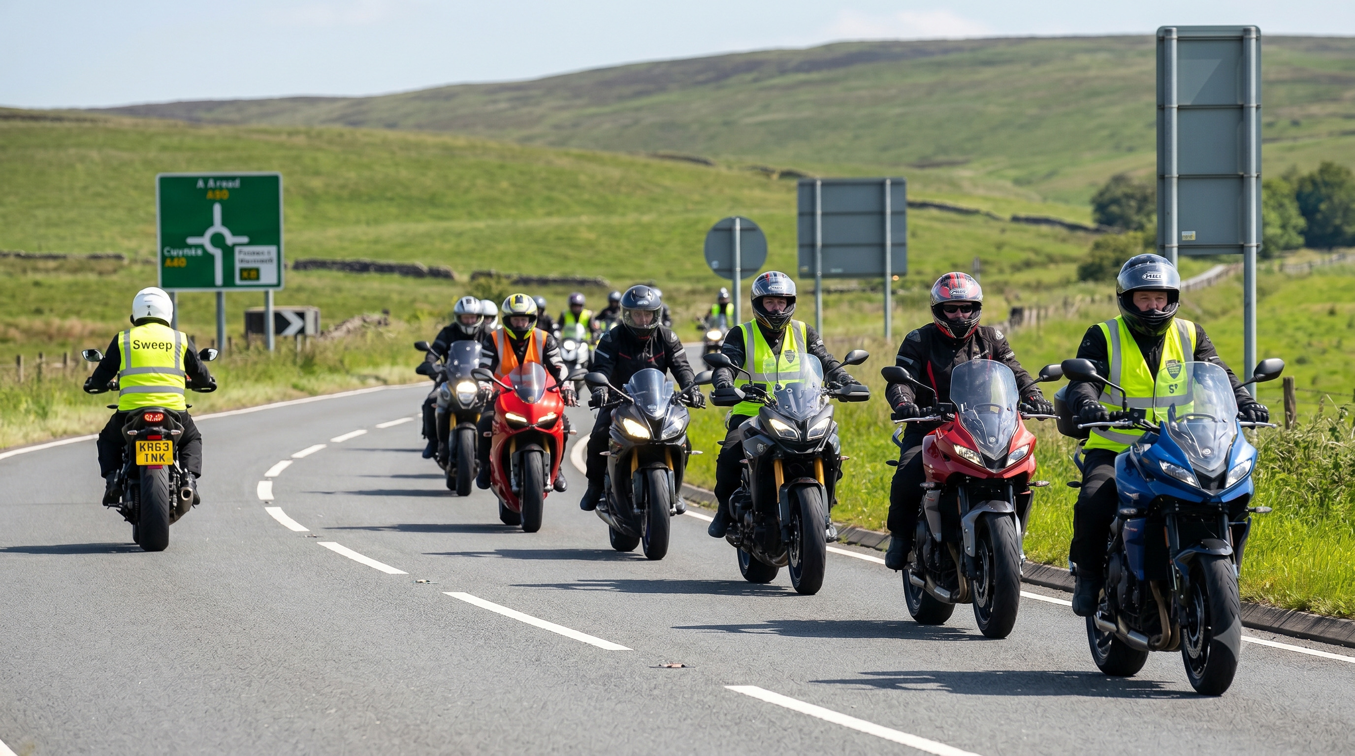 Picture of motorcyclist riding